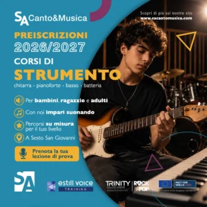 preiscrizioni strumento sesto musica sesto 2026 2027